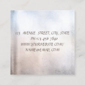 Moderne Lippen, Beruflicher Glitzer, Haartrockner Quadratische Visitenkarte (Rückseite)