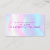 Moderne Lippen, Holographie-Makeup-Künstler Visitenkarte (Rückseite)