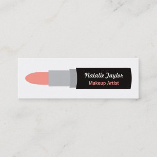 Moderne Lippenstift-Makeup-Artist-Visitenkarten Mini Visitenkarte