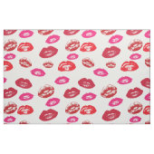 Moderne Lippenstift-Makeup-Muster Stoff (Fat Quarter (45,7 x 55,9 cm))