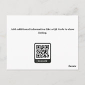 Moderne Liste von Agenten mit Real Anwesen Postkarte (Rückseite)