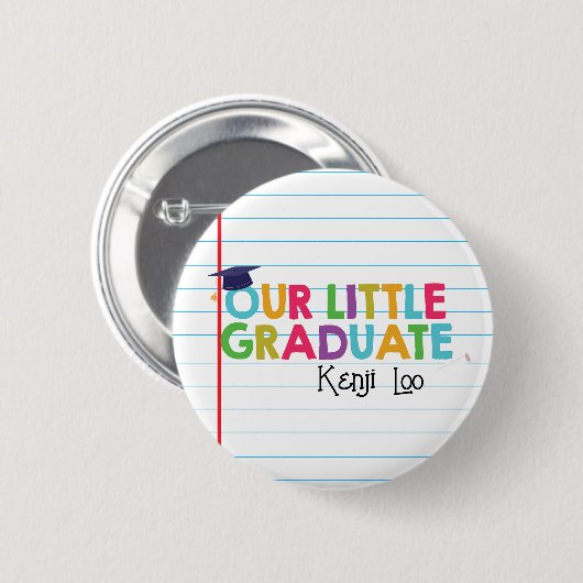 Moderne Little Graduate Button (Vorne & Hinten)