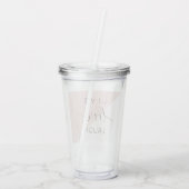 Moderne Live-Liebe lacht positives Motivation Zita Acryltrinkbecher (Rückseite)