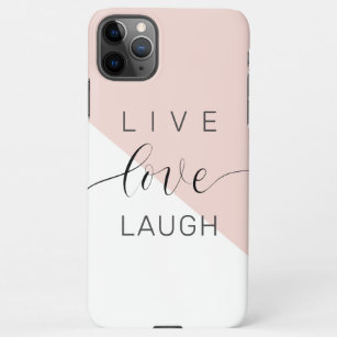 Moderne Live-Liebe lacht positives Motivation Zita iPhone 11Pro Max Hülle