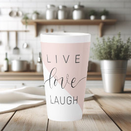 Moderne Live-Liebe lacht positives Motivation Zita Milchtasse