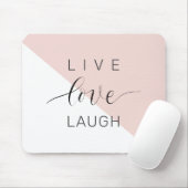 Moderne Live-Liebe lacht positives Motivation Zita Mousepad (Mit Mouse)
