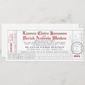 Moderne Lochkarte-Tee-Längen-Einladung Einladung (Vorne/Hinten)