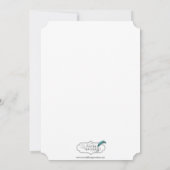 Moderne Löffel-und Gabel-Abendessen-Party Einladung (Rückseite)