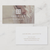 ★ moderne Logo-Entwurfs-Fotografie Visitenkarte (Vorne/Hinten)