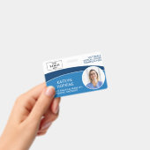 Moderne Logo-Foto-ID-Barcode-Krankenschwester-Name Ausweis (Handheld)