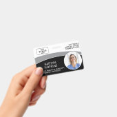 Moderne Logo-Foto-ID-Barcode-Krankenschwester-Name Ausweis (Handheld)