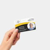 Moderne Logo-Foto-ID-Barcode-Krankenschwester-Name Ausweis (Handheld)