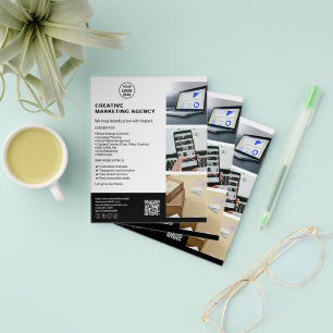 Moderne Logo-Marketing-Kreativ-Branche Flyer