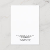 Moderne Logo-Nekklassekarte Visitenkarte (Rückseite)