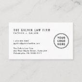 Moderne Logo QR Code Mitarbeiter Visitenkarte (Vorderseite)