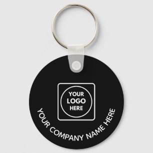 Moderne Logo-QR-Code-Promo-Schwarze Schlüsselanhän Schlüsselanhänger