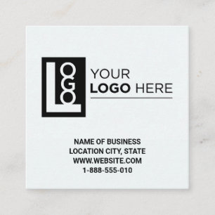 Moderne Logo-QR-Code-Scan-Website-Quadratisch Quadratische Visitenkarte