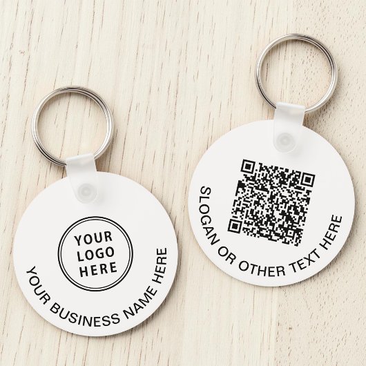 Moderne Logo-QR-Codewerbung Schlüsselanhänger