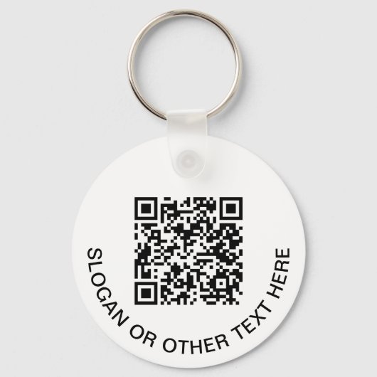 Moderne Logo-QR-Codewerbung Schlüsselanhänger (Rückseite)