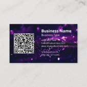 Moderne Logo-Scan-QR-Code-Website-Social-Media Visitenkarte (Vorderseite)