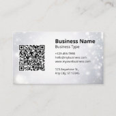 Moderne Logo-Scan-QR-Code-Website Visitenkarte (Vorderseite)