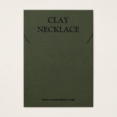 Moderne Logo-Schmuckkarte Nekklace-Display (Vorderseite)