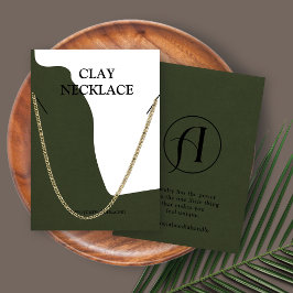 Moderne Logo-Schmuckkarte Nekklace-Display