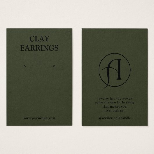 Moderne Logo-Schmuckkollektion (Vorne & Hinten)