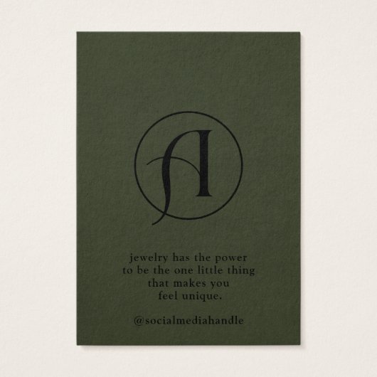 Moderne Logo-Schmuckkollektion (Rückseite)