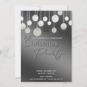 Moderne Logo-Typografie Firmenweihnachtsstift Part Einladung (Vorderseite)