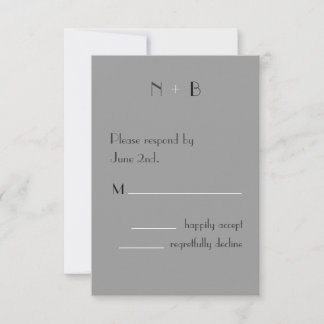 Moderne Logo-UAWG RSVP Karte