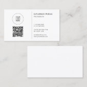 Moderne Logo- und QR-Code-Vorlage Mit uns verbinde Visitenkarte (Vorne/Hinten)