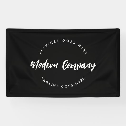 Moderne Logo-Vorlage Anpassbar Editierbar Banner (Horizontal)