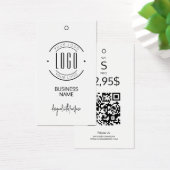 Moderne Logo weiß schwarz QR-Code Kleidungsanhänge (Schreibtisch)