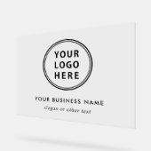 Moderne Logo-Werbefläche Acrylschild (Winkel)