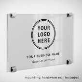 Moderne Logo-Werbefläche Acrylschild