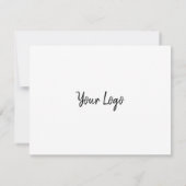 Moderne Logokombination Rosa Danke Business Card (Rückseite)