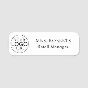 Moderne Logokombinationen für den Einzelhandel Namensschild