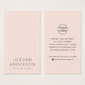 Moderne Logokombinationen für Social Media rosa Vi (Vorne & Hinten)