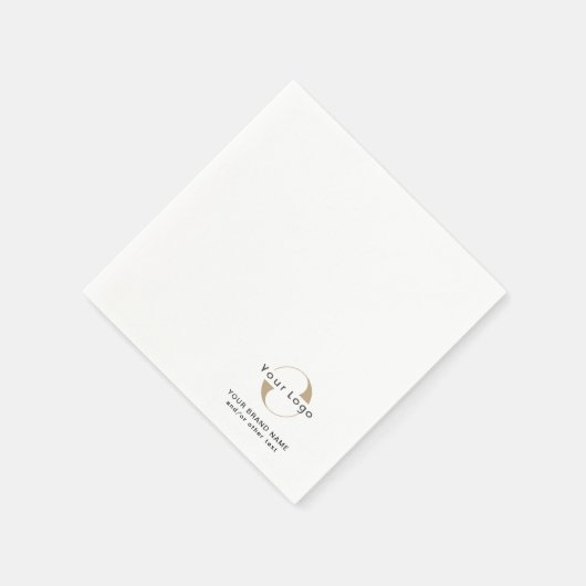 Moderne Logoreinigung Minimal Unternehmen Weiß N Serviette (Ecke)