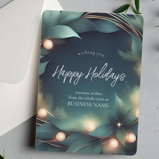 Moderne Logos Business Holiday Card Feiertagskarte