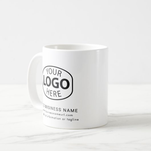 Moderne Logos Firmenmitarbeiter nach Maß Kaffeetasse (Vorderseite Links)
