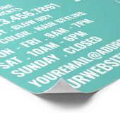 Moderne Logos, Friseurstylisten, Friseurwerbung Poster (Ecke)