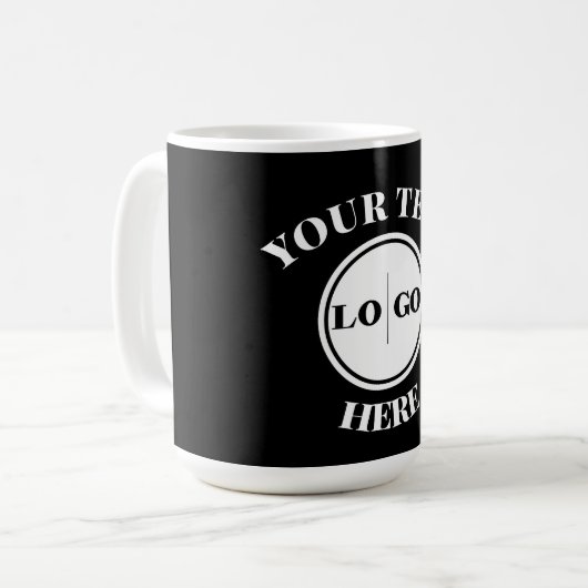 Moderne Logos und Texte Kaffeetasse (Vorderseite Links)
