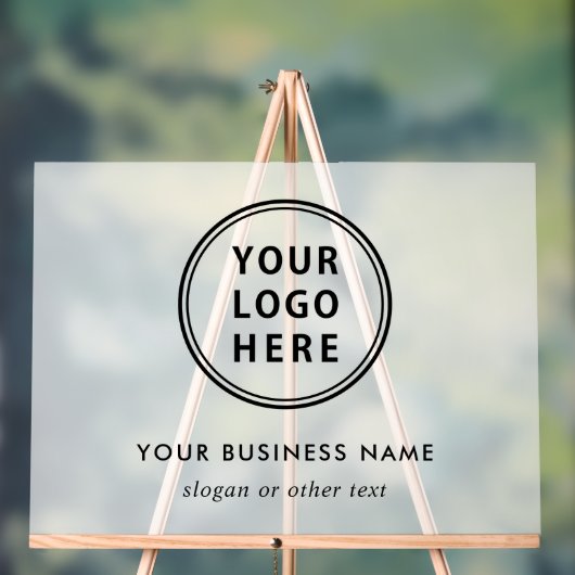 Moderne Logowerbung Mattiert Acrylschild (Neutral)