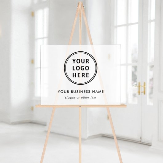 Moderne Logowerbung Mattiert Acrylschild