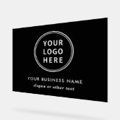 Moderne Logowerbung Schwarz Acrylschild (Winkel)