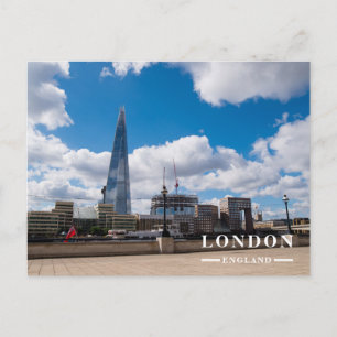 Moderne Londoner Wolkenkratzer-Skyline Feiertagspostkarte