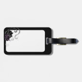 Moderne Lotus-Dekoration Gepäckanhänger (Rückseite horizontal)