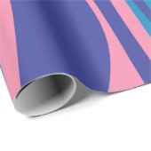 Moderne Lounge Mitte Jahrhundert Vibranly Blue and Geschenkpapier (Rolleneckpunkt)